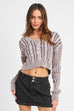 Emory Park - 2 Tone Cable Sweater