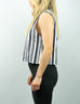 Pleasant - Striped Open Back Top