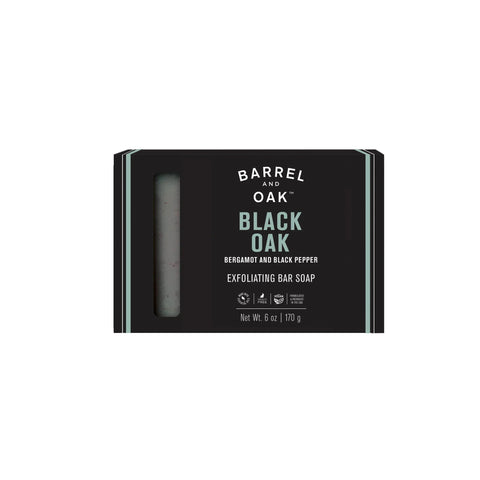 Barrel & Oak - Black Oak Exfoliating Soap Bar
