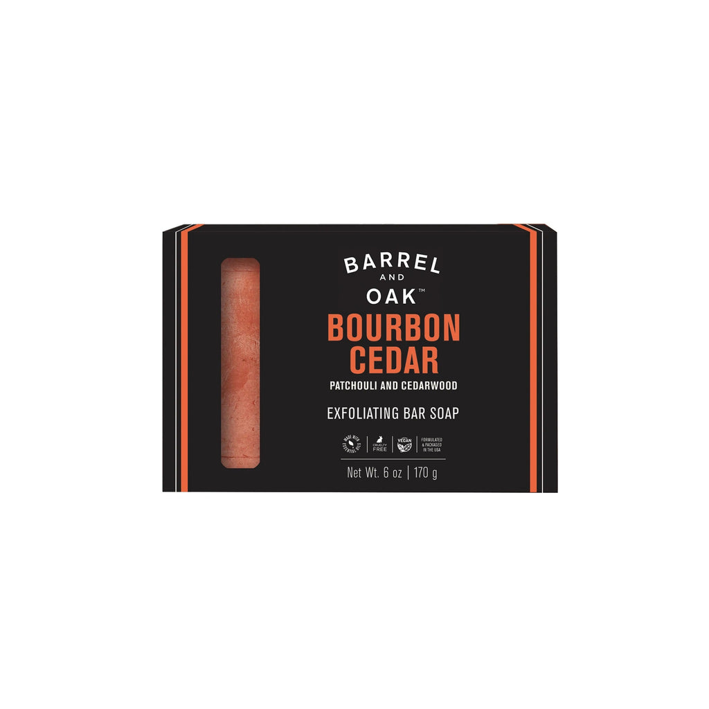 Barrel & Oak - Bourbon & Cedar Exfoliating Soap Bar