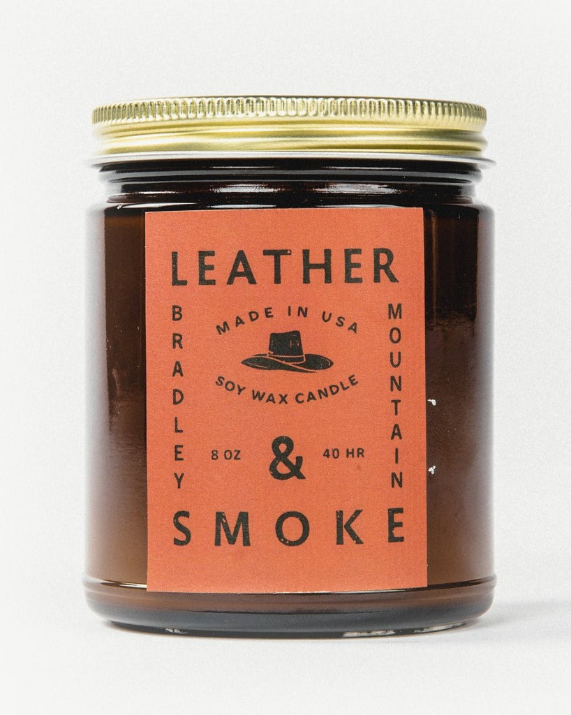 Bradley Mountain - Leather + Smoke Candle