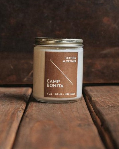 Bradley Mountain - Leather + Vetiver Camp Bonita Candle