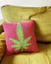 Meta Bird - Tufted Pot Leaf Pillow