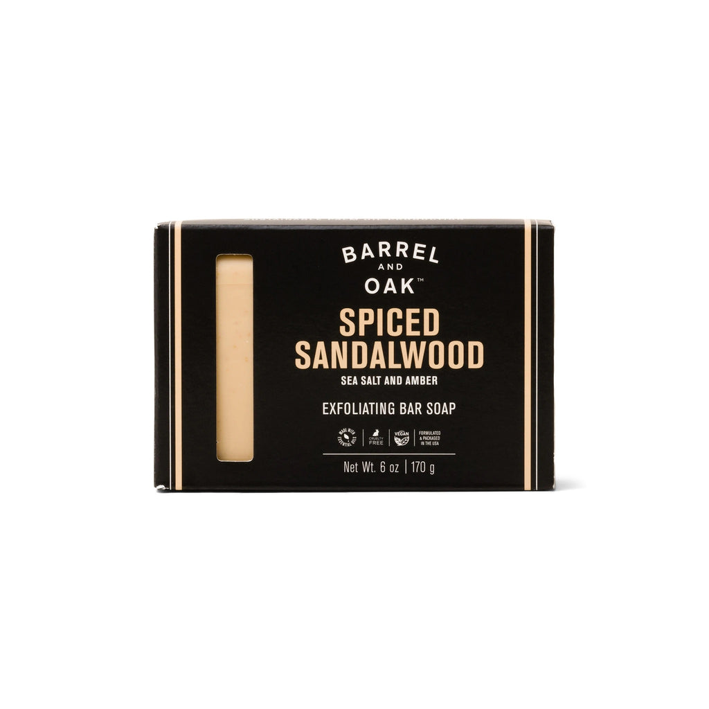 Barrel & Oak - Spiced Sandalwood Exfoliating Soap Bar